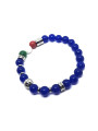 Bracciale Basile Unisex con Perle Ematite, Bandiera Italia Taglia M 19/20cm