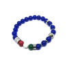 copy of Bracciale Basile Unisex con Perle Ematite, Bandiera Italia