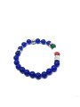 Bracciale Basile Unisex con Perle Ematite, Bandiera Italia Taglia M 19/20cm