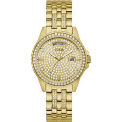 Orologio Solo Tempo Donna Guess Lady Comet GW0254L2 Dorato Oro con Zirconi 38 mm