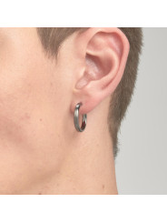 Mono Orecchino Uomo Brosway Ink BIK104 in Acciaio Pvd Gun Metal