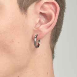 Mono Orecchino Uomo Brosway Ink BIK104 in Acciaio Pvd Gun Metal