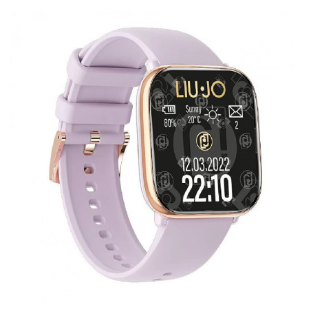 Orologio Smartwatch Donna Liujo Voice Rainbow SWLJ154 In Silicone Viola Amoled