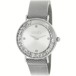 Orologio Solo Tempo Donna Liujo Dancing Slim TLJ1341 in Acciaio Silver con Cristalli 36mm