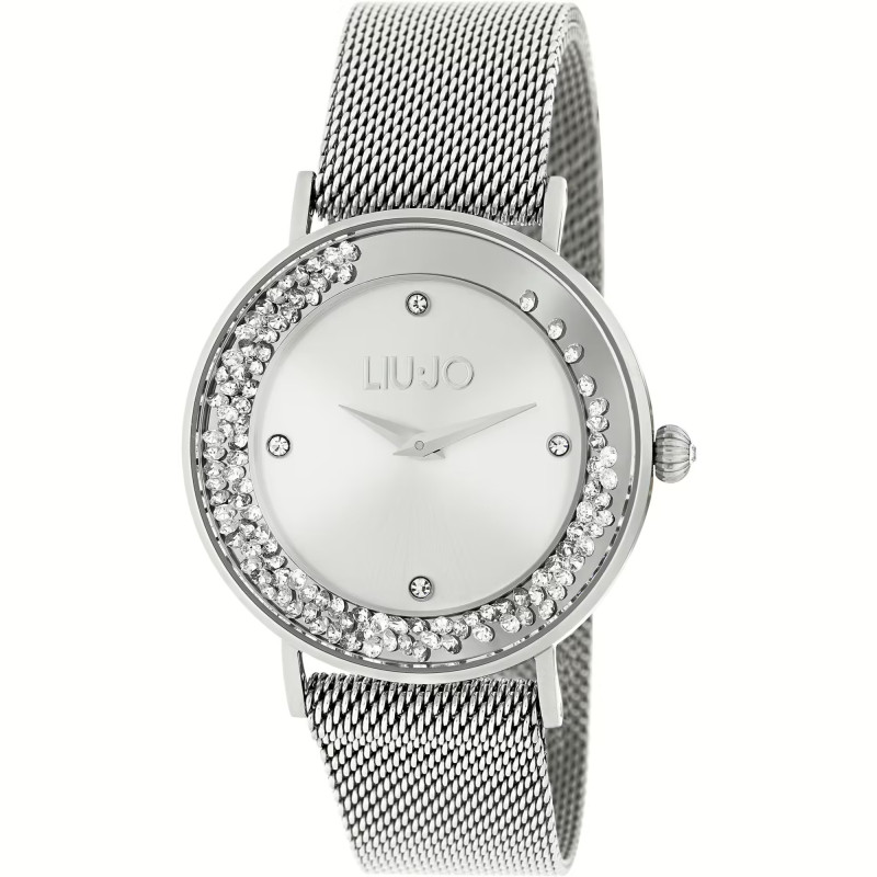 Orologio Solo Tempo Donna Liujo Dancing Slim TLJ1341 in Acciaio Silver con Cristalli 36mm Orologio Solo Tempo Donna Liujo Dancing Slim TLJ1341 in Acciaio Silver con Cristalli 36mm