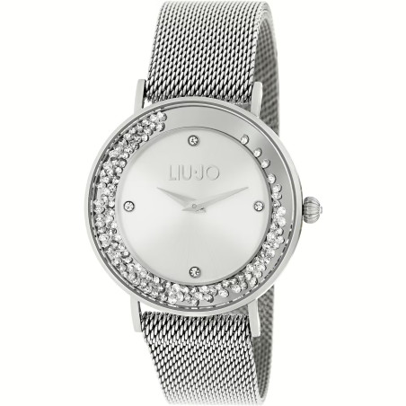 Orologio Solo Tempo Donna Liujo Dancing Slim TLJ1341 in Acciaio Silver con Cristalli 36mm