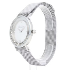 Orologio Solo Tempo Donna Liujo Dancing Slim TLJ1341 in Acciaio Silver con Cristalli 36mm