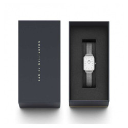 Orologio Solo Tempo Donna Daniel Wellington DW00100438 Quadro in Acciaio Silver
