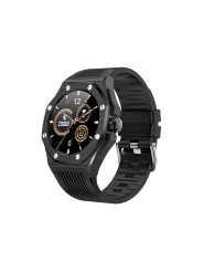 Orologio Smartwatch Uomo PE002A Octagon Cinturino Silicone e Cassa Acciaio Nero