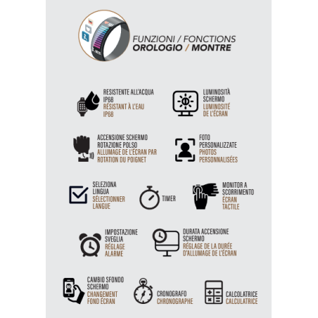 Orologio Smarwatch Donna Ops Objects Active Call ‎OPSSW-26 in Silicone Bianco