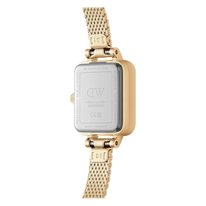 Orologio Donna Daniel Wellington Quadro mini DW00100725 in Acciaio Oro Giallo