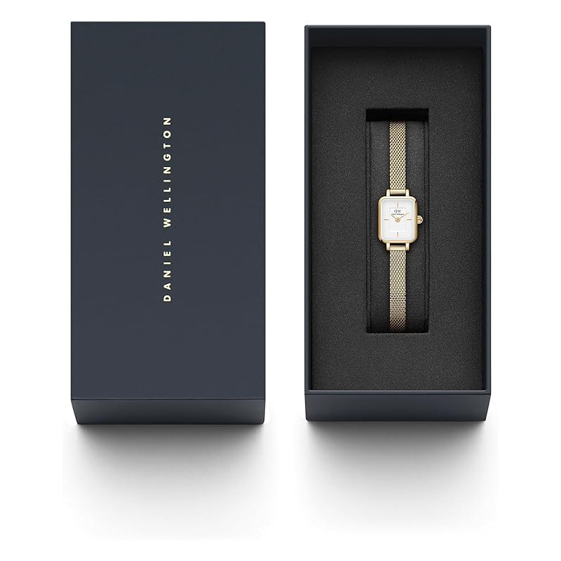 Orologio Donna Daniel Wellington Quadro mini DW00100725 in Acciaio Oro Giallo