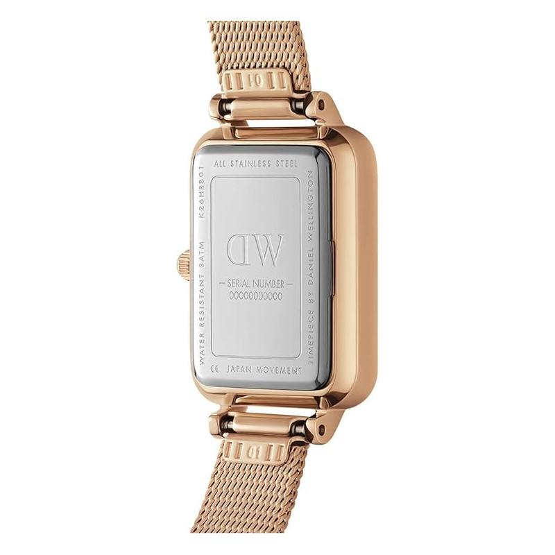 Orologio Donna Daniel Wellington Quadro evergold DW00100557 in Acciaio Oro Rosa