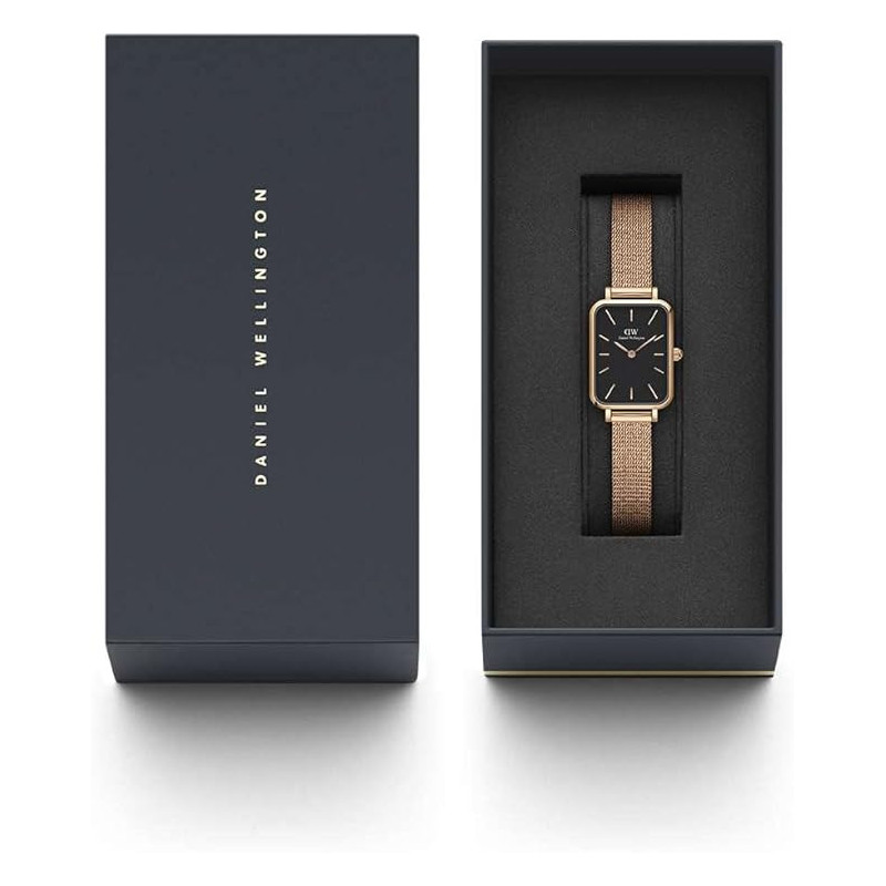 Orologio Donna Daniel Wellington Quadro evergold DW00100557 in Acciaio Oro Rosa