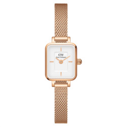 Orologio Solo Tempo Donna Daniel Wellington DW00100727 Quadro in Acciaio Oro Rosa