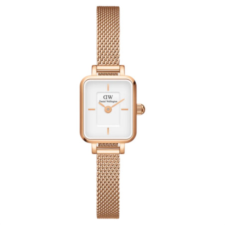 Orologio Solo Tempo Donna Daniel Wellington DW00100727 Quadro in Acciaio Oro Rosa