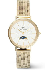 Orologio Donna Daniel Wellington Petite Lune Acciaio Dorato Fasi Lunari DW00100771 Oro 32mm