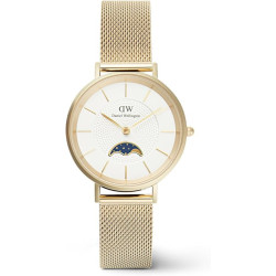 Orologio Donna Daniel Wellington Petite Lune Acciaio Dorato Fasi Lunari DW00100771 Oro 32mm
