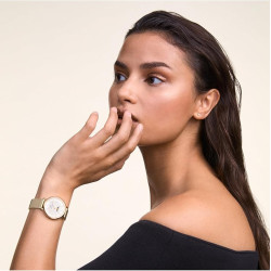 Orologio Donna Daniel Wellington Petite Lune Acciaio Dorato Fasi Lunari DW00100771 Oro 32mm