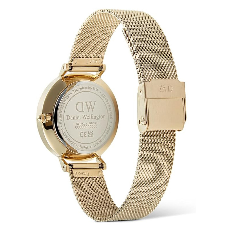 Orologio Donna Daniel Wellington Petite Lune Acciaio Dorato Fasi Lunari DW00100771 Oro 32mm