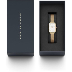 Orologio Solo Tempo Donna Daniel Wellington DW00100556 Quadro in Acciaio Pvd Or Giallo