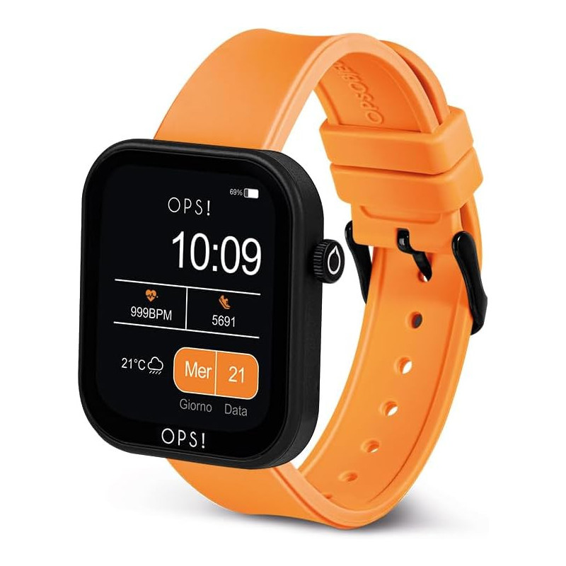 Orologio Donna Smartwatch Ops Objects Active Call ‎OPSSW-34 Silicone Arancione