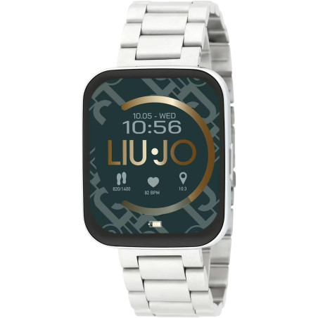 Orologio Donna Smartwatch Voice Slim Silver Liujo SWLJ085 in Acciaio Silver Touch