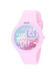 Orologio Donna Smartwatch Liujo Luxury Voice Paint SWLJ123 Cinturino Silicone Rosa