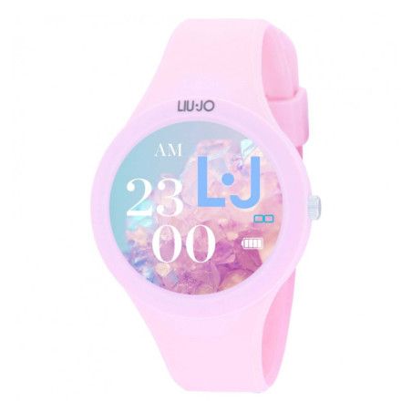 Orologio Donna Smartwatch Liujo Luxury Voice Paint SWLJ123 Cinturino Silicone Rosa