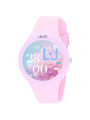Orologio Donna Smartwatch Liujo Luxury Voice Paint SWLJ123 Cinturino Silicone Rosa