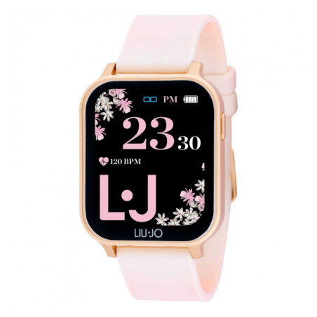 Orologio Donna Smartwatch Liujo Luxury Voice Energy SWLJ116 Cinturino Silicone Rosa