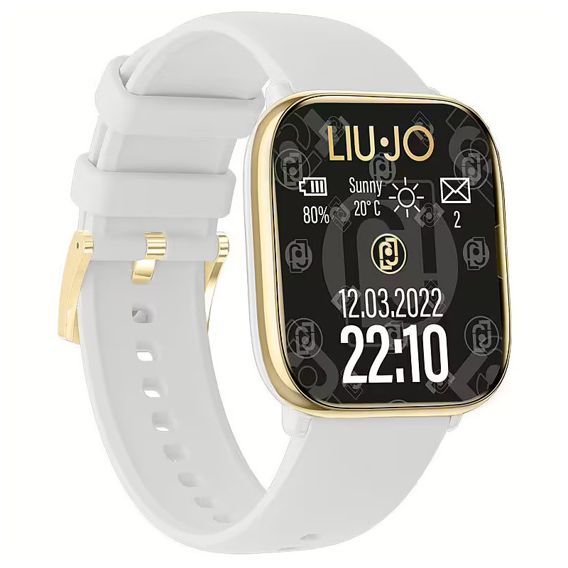 Orologio Smartwatch Donna Liujo Voice Rainbow SWLJ151 In Silicone Bianco Amoled Orologio Smartwatch Donna Liujo Voice Rainbow SWLJ151 In Silicone Bianco Amoled