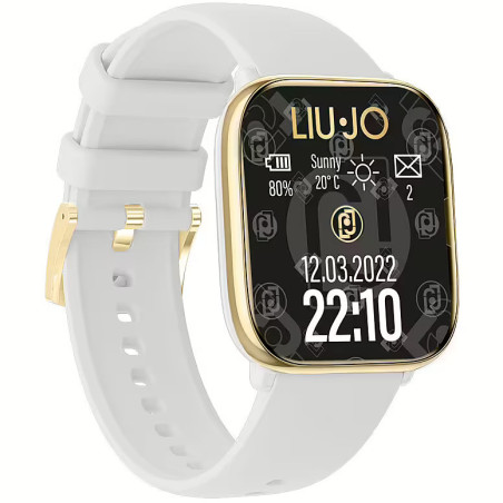 Orologio Smartwatch Donna Liujo Voice Rainbow SWLJ151 In Silicone Bianco Amoled