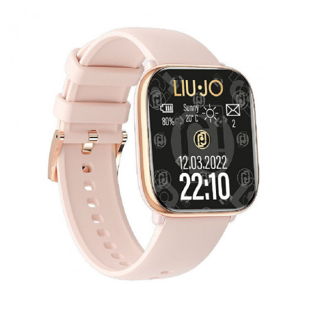 Orologio Smartwatch Donna Liujo Voice Rainbow SWLJ153 In Silicone Rosa Amoled