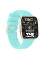 Orologio Smartwatch Donna Liujo Voice Rainbow SWLJ155 In Silicone Acquamamarine Amoled