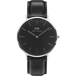 Orologio Solo Tempo Uomo Daniel Wellington Classic DW00100133 Nero, Silver 40mm