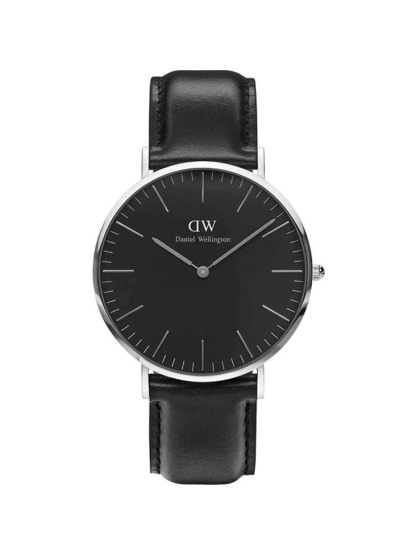 Orologio Solo Tempo Uomo Daniel Wellington Classic DW00100133 Nero, Silver 40mm