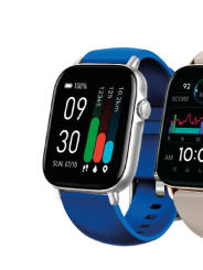 Orologio Smartwatch Unisex Smarty 2.0 SW035M04A Cassa Silver e Cinturino Silicone Blu