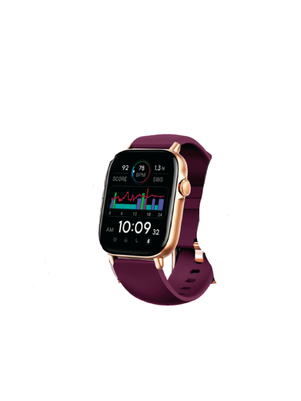 Orologio Smartwatch Unisex Smarty 2.0 SW035M06A Cassa Rosè e Cinturino Silicone Bourdeaux
