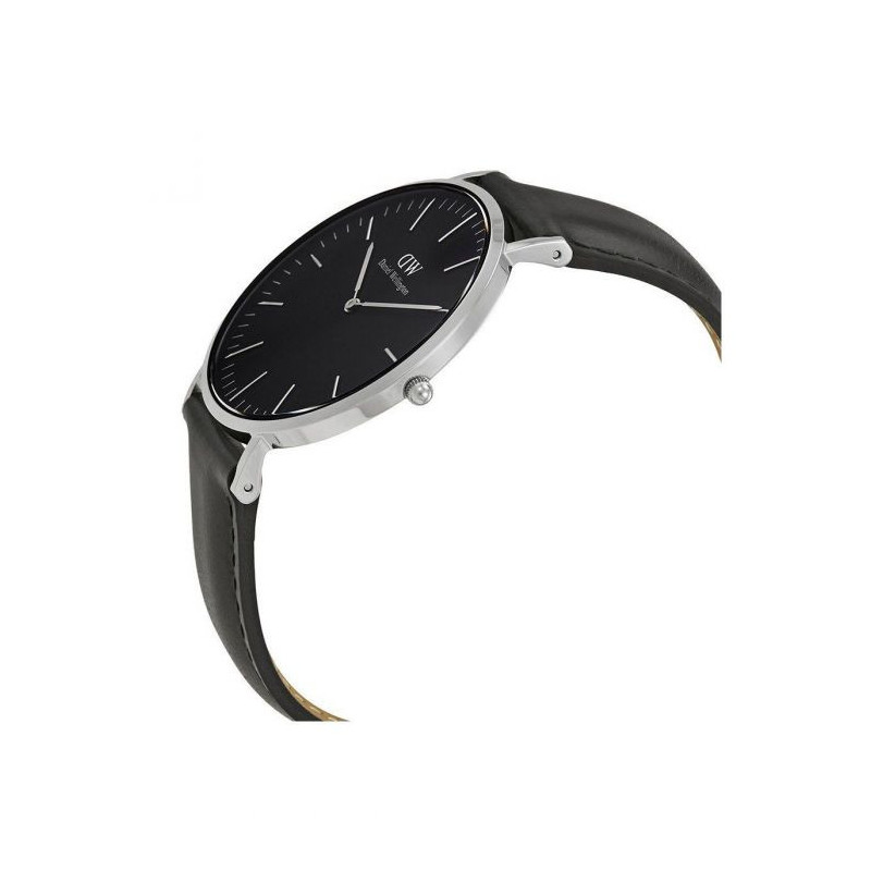 Orologio Solo Tempo Uomo Daniel Wellington Classic DW00100133 Nero, Silver 40mm