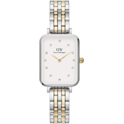 Orologio Donna Daniel Wellington Quadro lumine DW00100625 Acciaio Silver e Oro
