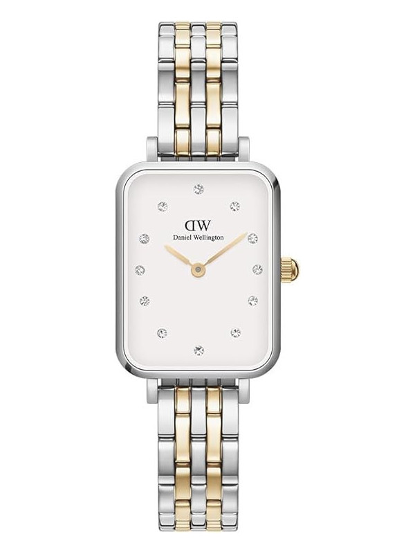 Orologio Donna Daniel Wellington Quadro lumine DW00100625 Acciaio Silver e Oro