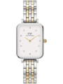 Orologio Donna Daniel Wellington Quadro lumine DW00100625 Acciaio Silver e Oro