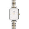 Orologio Donna Daniel Wellington Quadro lumine DW00100625 Acciaio Silver e Oro