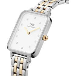 Orologio Donna Daniel Wellington Quadro lumine DW00100625 Acciaio Silver e Oro