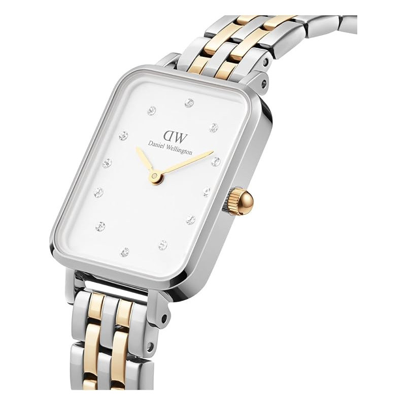 Orologio Donna Daniel Wellington Quadro lumine DW00100625 Acciaio Silver e Oro