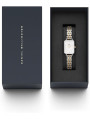 Orologio Donna Daniel Wellington Quadro lumine DW00100625 Acciaio Silver e Oro