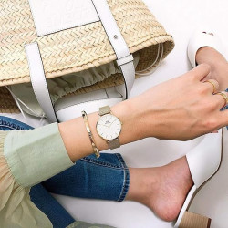 Orologio Donna Daniel Wellington Classic petite Evergold 28 mm DW00100350 in Acciaio Oro