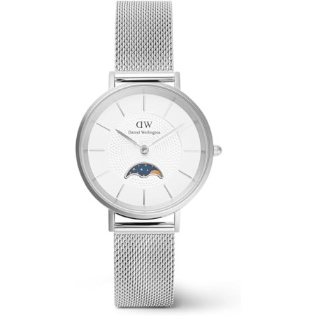 Orologio Donna Daniel Wellington Petite Lune 32mm Acciaio Silver