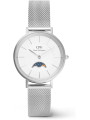 Orologio Donna Daniel Wellington Petite Lune 32mm Acciaio Silver